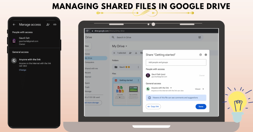 managing shared files in google drive